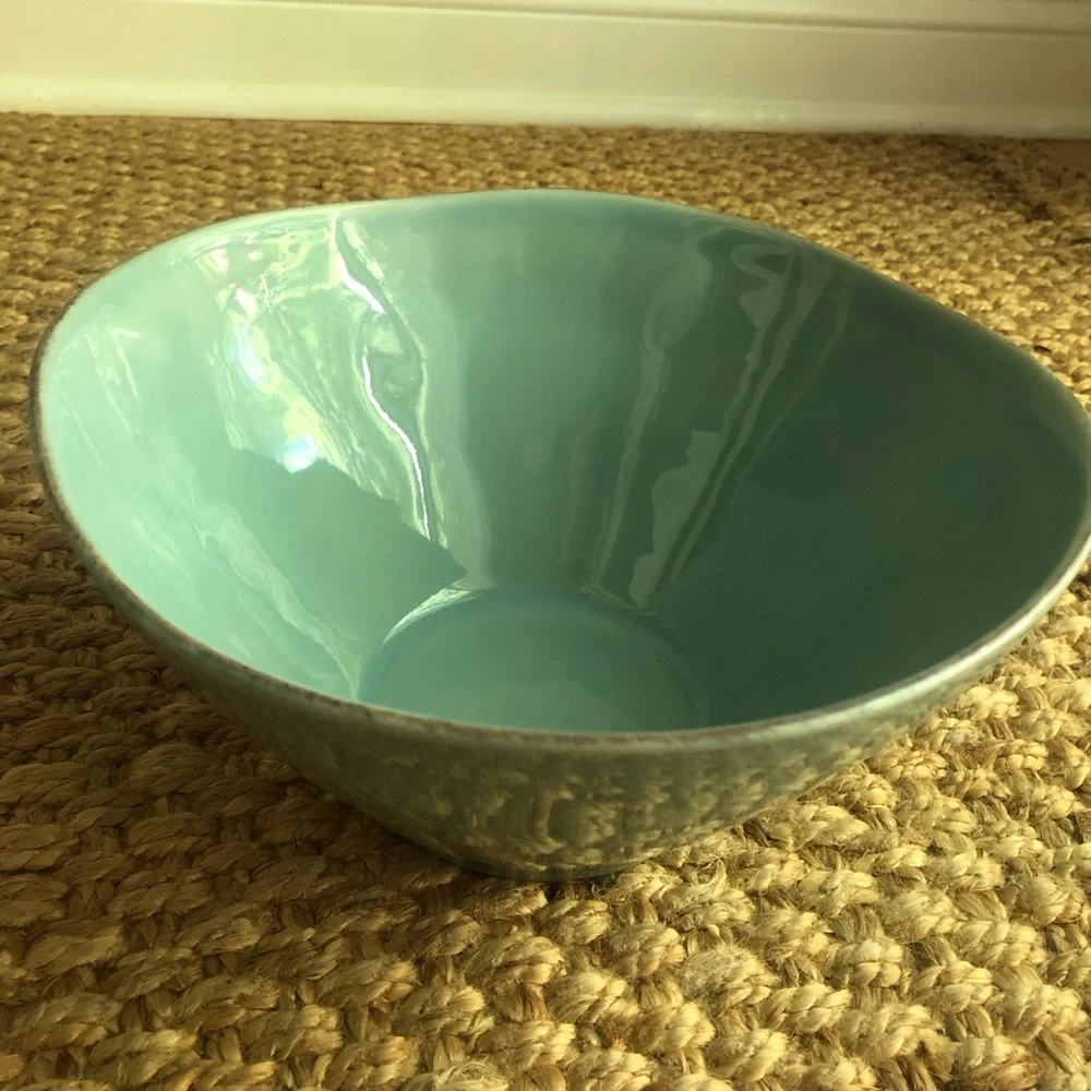 New: Crate & Barrel Marin Stonewear Serving Bowl.